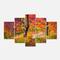 Designart - Bright Colorful Fall Trees in Forest - Large Landscape Canvas Art Print